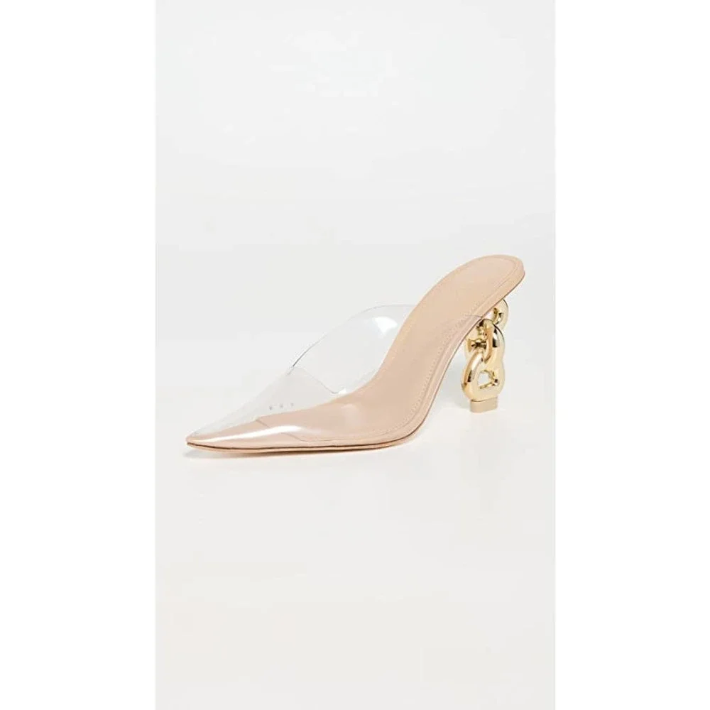 Cult Gaia Carmen Mule Shoes in Clear 36.5 - Picture 1 of 6
